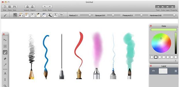 simple line drawing program for mac os x